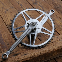 Tretlager universell für Sport-/Rennrad, orig. 50er Jahre, verchromt, BSA-Keillager, gebr. 