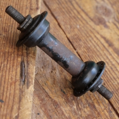 Nabe Vorderrad Fahrrad, original 40er Jahre, WW2, schwarz, gebr. 