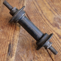 Nabe Vorderrad Fahrrad, original 40er Jahre, WW2, schwarz, gebr. 