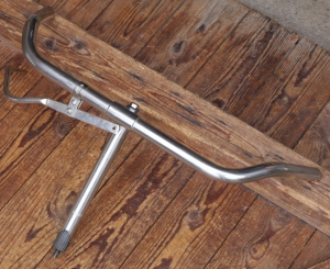 Fahrradlenker, Englische Form, passend für Tourenräder 20er/30er Jahre, vernickelt, NOS 