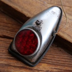 Rücklicht, für Hilfsmotor-Fahrrad/Moped, orig. frühe 50er Jahre, verchromt, Echtglas, gebr. 