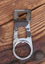 Carbidlaternenhalter/Winkelhalter, verchromt, orig. 1920er - 30er J., gebr. 