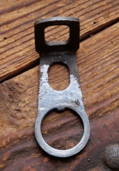 Carbidlaternenhalter/Winkelhalter, verchromt, orig. 1930er J., gebr. 