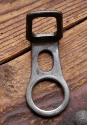 Carbidlaternenhalter/Winkelhalter, vernickelt, orig. 1910er-30er J.,, gebr. 