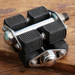 Pedale für Tourenrad, WIPPERMANN, schwarz, original 30er Jahre, NOS 