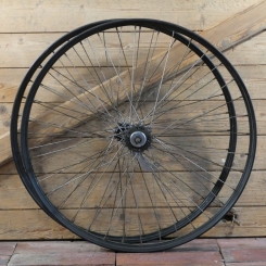 Laufradsatz 26 Zoll (559), für Drahtbereifung Ballonrad, original 30er/40er J., Naben F&S/NSU, gebr. 