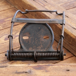 Gepäckträger/Mantelhalter, orig. 00er-20er Jahre, schwarz, Gepäckträgermontage, gebr. 