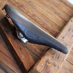 Sattel FRECCIA D`ORO, für Rennrad, Kunststoff, schwarz, original 1970er/80er  Jahre,  gebr. 