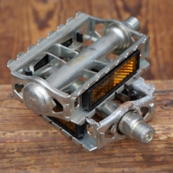 Pedale UNION, für Sportrad, glanzverzinkt, original 50er Jahre, NOS 