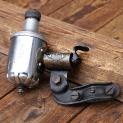 Dynamo MELAS Standard, orig. 1930er Jahre, Linksläufer, 6V/3W, Stahl verchromt/Alu, gebr. 