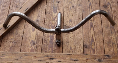 Fahrradlenker FRIKO, original 30er Jahre, verchromt, für Halbrenner, gebr. 