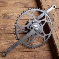 Tretlager für sportliches Tourenrad, orig. 30er Jahre, verchromt, hochwertig, gebr. 