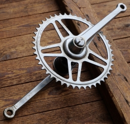 Tretlager universal für Tourenrad, orig. 30er-50er Jahre, verchromt, Glockenlager, gebr. 