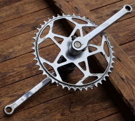 Tretlager für Tourenrad, orig. 60er/70er Jahre, verchromt, Thompson Bauart, gebr. 