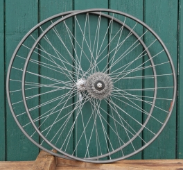 Laufradsatz für Drahtbereifung 28 Zoll (622), 1980er J., für Rennrad, MAVIC Felgen, SHIMANO Naben, gebr. 