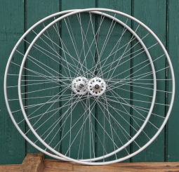 Laufradsatz für Schlauchbereifung 27 Zoll (630), 1970er J.,  MAVIC Felgen CAMPAGNOLO Naben, gebr. 