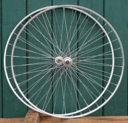 Laufradsatz für Schlauchbereifung 27 Zoll (630), 1970er J.,  FIAMME Felgen CAMPAGNOLO Naben, gebr. 