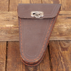 Werkzeugtasche für Herrenrad, LEFA braun, original 40er Jahre, WW2, NOS 