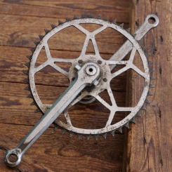 Tretlager RIXE für Sport-/Rennrad, orig. 30er-50er J., verchromt, Keillager, gebr. 