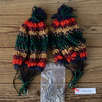 Rocknetz gem. Foto, klassische Ausführung,  passend für 26"-28" Räder der 20-60er Jahre. 