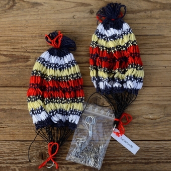 Rocknetz gem. Foto, klassische Ausführung,  passend für 26"-28" Räder der 20-60er Jahre. 