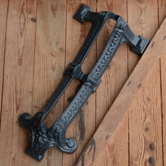 Fahrrad Ständer "Löwenkopf Typ 1", anthrazit, perfekter Nachguss des über 100 Jahre alten Originals, Abstellvorrichtung 