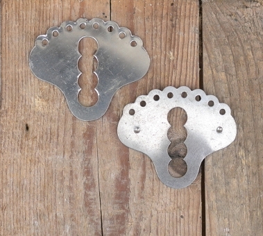 Netzquadranten, vernickelt, passend für Rocknetze vor 1930, höhenverstellbar 