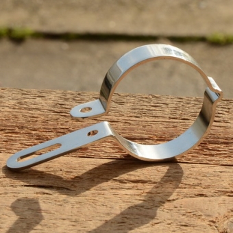 Auspuffhalteschelle, verchromt, "für Auspufftopf SACHS 98er" 