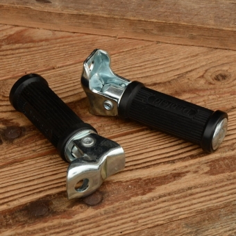 Fußrasten "DENFELD", für Moped / Kleinkraftrad, runde Ausführung, Bohrung 13mm     