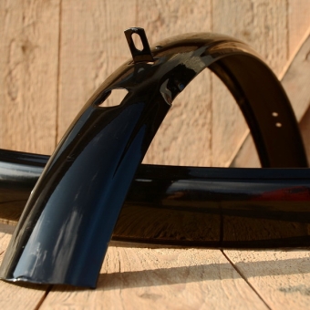 Schutzblech Satz 28" Herrenausführung, schwarz,  28" x 1.75, Handlinierung auswählbar, 59mm breit 