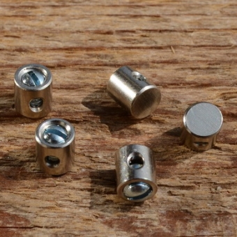 Schraubnippel, D=5.5/2.0mm, L=6.0mm, Messing vernickelt, FIX Bez. 27C 