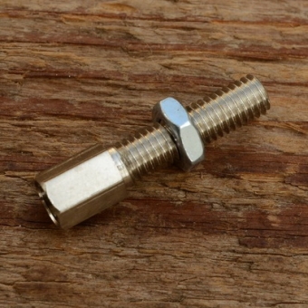 Stellschraube M5, L=27mm, Messing vernickelt 