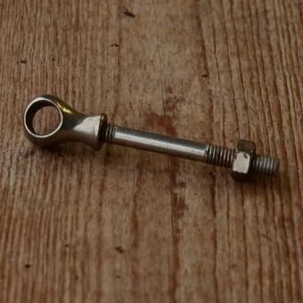 Bremsführung gerade, vernickelt, orig. 20/30er Jahre, ggf. minimale Patina 