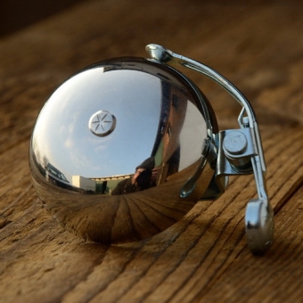 Glocke "PING", für Rennrad/Sportrad, Edelstahl hochglanzpoliert, D=50mm 