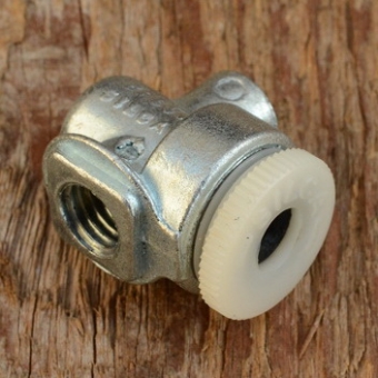 Kopfstück für Luftpumpe "SILCA", Silca Alu Druckguss, für Klemmung Pumpenspitzen 