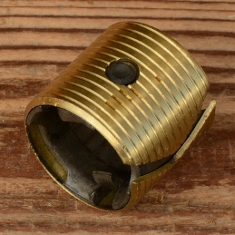 Bremsmantel, passend f.  F&S Torpedo Fahrrad Rücktrittnabe, D=33,7mm L=32mm, Messing belegt, 30-80er Jahre, NOS 