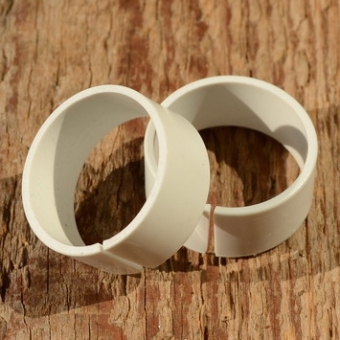 Kunststoff Unterlage, weiß, für Kettenleitrolle u. Gegenhalter 