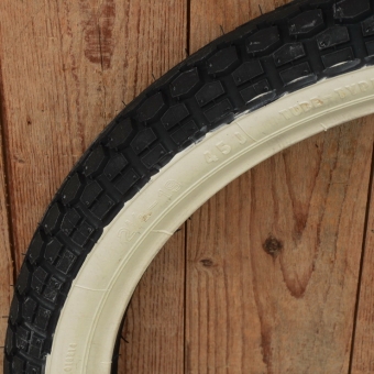 Moped Reifen Weißwand 23 x 2.50 (2 1/2 - 19) Continental "KKS10 WW" 