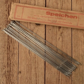 Speichen, DD 1.8 x 1.6 x 1.8 mm, doppelt endverstärkt, vernickelt, ohne Nippel 