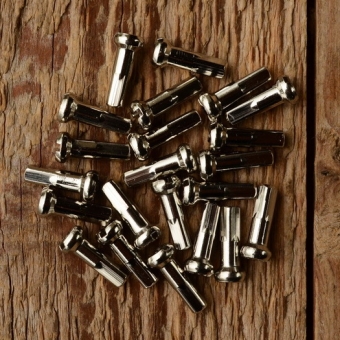 Speichennippel 2mm, D-Schaft=4.0mm, L=14mm, Messing vernickelt 