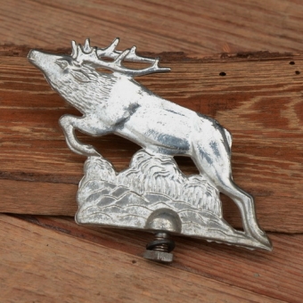 Schutzblechfigur "HIRSCH",  Alu Druckguss, orig. Altbestand 