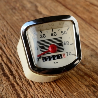 Tachometer "Typ VDO", Einbautachometer für Mopeds, u.a. NSU Quickly etc. 