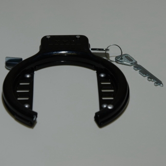 Rundschloss "YWS", schwarz, passend u.a. für div. Hollandräder und Räder mit Anlötplatte für Rundschloß hinten 