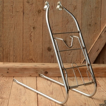 Gepäckträger, passend für 26 Zoll Fahrräder, silber lackiert, B=145mm H=350mm 