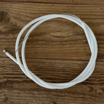 Schaltzug für klassische Sporträder mit Kettenschaltung, weiss,  ! Länge Außen/Innen 110/125 cm 