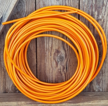 Bowdenzug Außenhülle, orange,  Durchmesser außen 4.8mm, Durchmesser innen 2.5mm, 1 Meter 