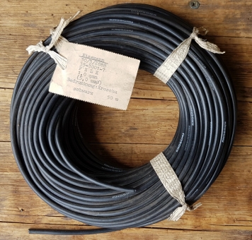 Zündkabel, schwarz, D=5mm, 50cm Stück, orig. aus altem Lagerbestand Eisemann (Kroschu)       