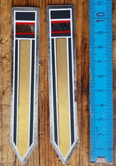 Aufkleber "Gabel", passend für 60-80er Jahre Fahrräder, orig. alte Neuware, Maße siehe Bild 