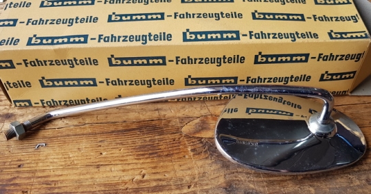 Spiegel Moped, "BUMM 911/3", verchromt,  rechts, u.a. für Hercules K50 Sport, K 103S etc., orig. 60-70er J. 