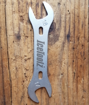 Flachschlüssel,  "ICE TOOLZ" 17/18mm, ideal für Nabenkonen / Kontermuttern. Werkstatt-Qualität ! 